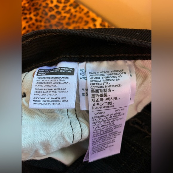 ✨BLACK  LEVI’S JEANS 501 MEN Boots cut 34 x 34👖 - Picture 10 of 10